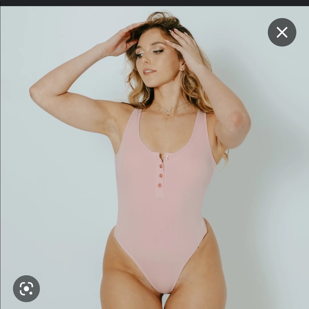 Pink Henley Bramisuit